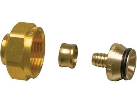Uponor kopplingssats 3/4 9.9-1.1Pex - kromad mässing UPONOR Euroconus