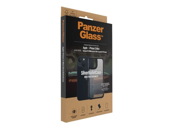 PanzerGlass 0318, Suojus, Apple, Apple - iPhone 13 Mini, Musta