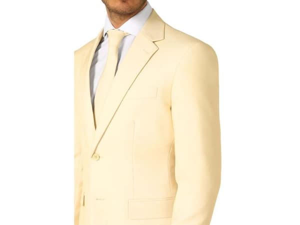 Pastellgul kostym OppoSuits