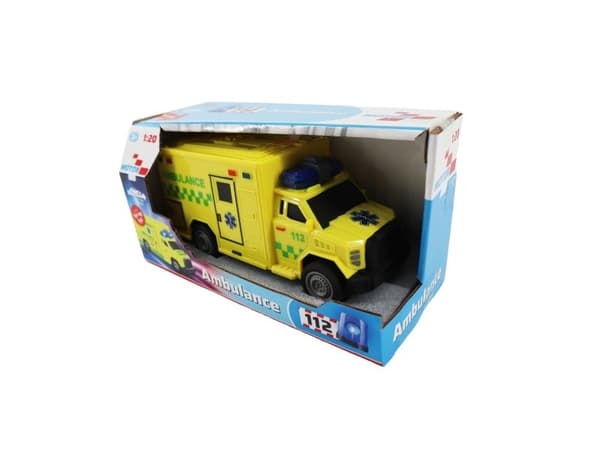 Ambulans med ljus och ljud