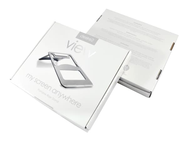 desire2 Portable Riser Stand - Ställ för bärbar dator - 15" - silver