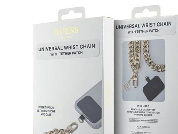 Guess Universal Big Hand Strap 4G Charm - Universal Phone Strap (gull)