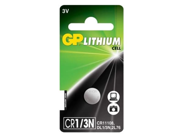 Gp cr1/3n-c1 batteri 3 volt stk.