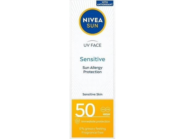 Nivea Sun Sensitive Protective Cream For Sensitive Skin Spf 50 50ml