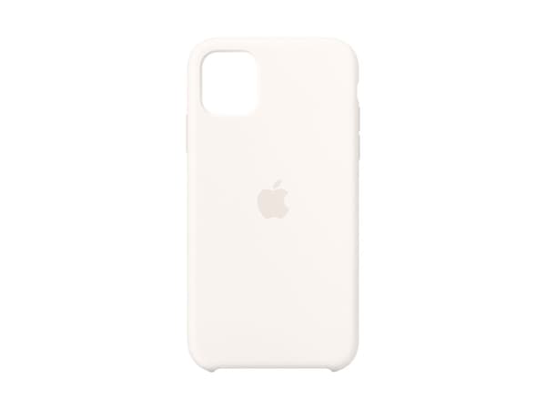 Apple - Skydd för mobiltelefon - silikon - vit - för iPhone 11