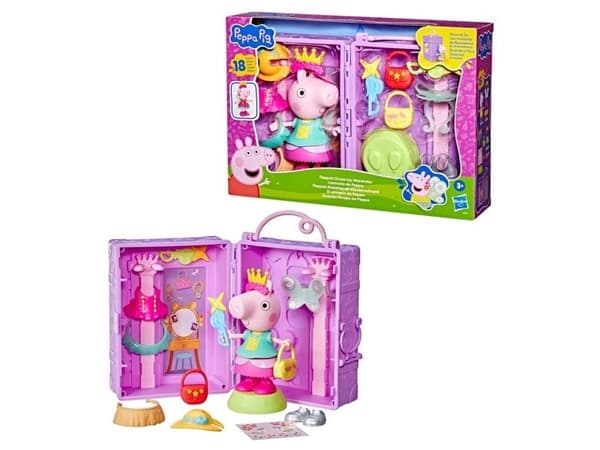 Peppa Pig Dress Up Wardrobe & Peppa 15 cm