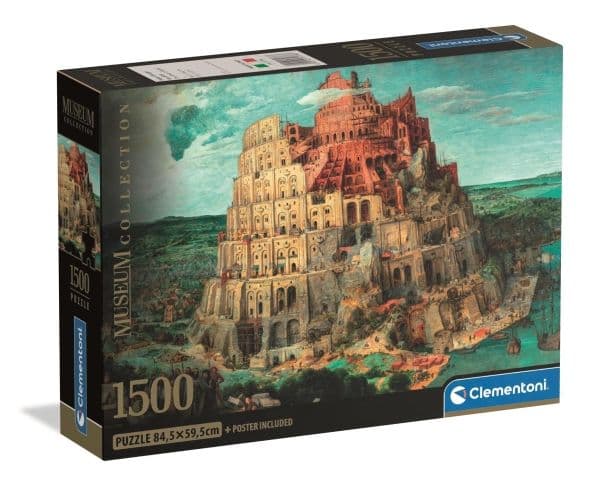 Clementoni Puslespil Museum Babel Tower Compact Box, 1500 brikker