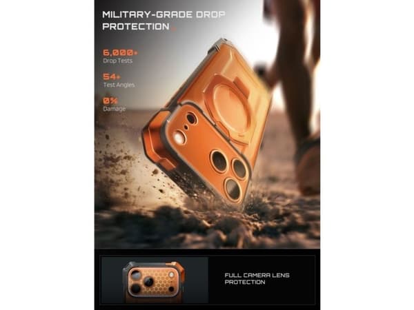 Supcase UB Grip Mag MagSafe Case for iPhone 18 Pro / 17 Pro - Orange