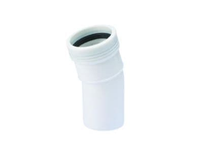 Wavin PP böj 15 grader Ø 50 mm vit