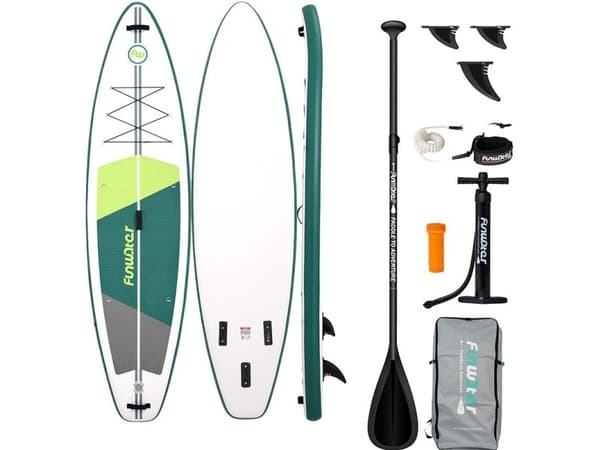 Funwater SUP-bräda 3,35 m grön/vit