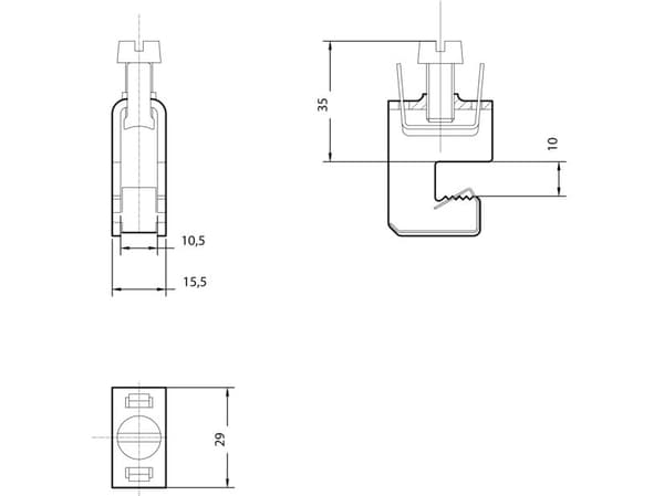 Siemens 8US19212BB00 Liitäntäliitin 270 A