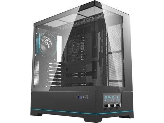 Darkflash DY451 PRO datorskåpssida med fläkt (svart)