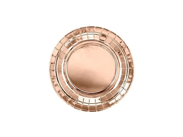 Rose gold tallerkner, 18 cm
