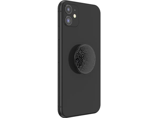 PopSockets PopGrip, Greb, Sort, Universel, 1 stk, 75 mm, 150 mm