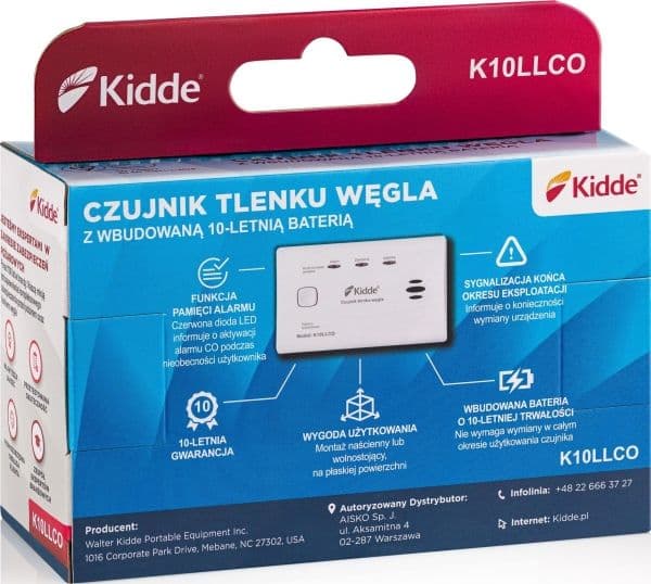 Hiilimonoksidianturi Kidde K10LLCO