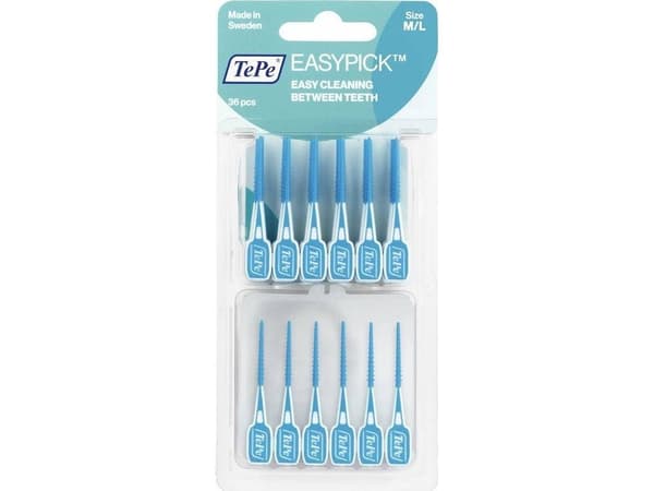 TEPE_EasyPick Interdental brushes/toothpicks with case M/L Blue 36pcs