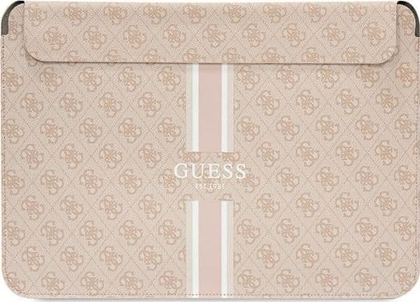 Guess 4G trykte striper deksel til 16" laptop - rosa