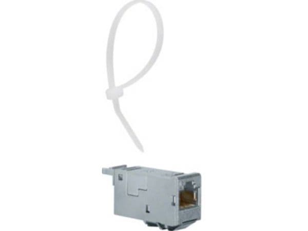 Hager VU603NWH RJ45 sisäänrakennettu moduuli E-Dat CAT 6A