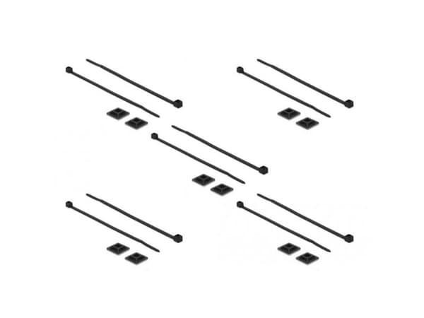 Delock - Kabelfästen - svart