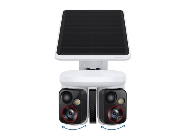 Baseus Security X1 Pro dubbelkamera 3K utomhuskamera – vit