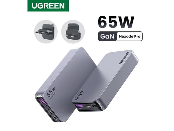 UGREEN lader Nexode Pro 65W GaN reiseadapter