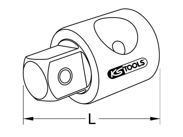 KS Tools 911.3826, Enkel enhet, Kromvanadiumstål, 60 g, 1 stykker