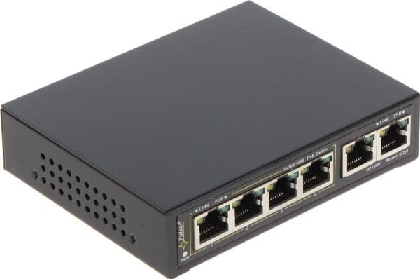 Kytkin PoE PULSAR SG64 4+2 Sort