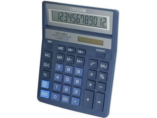 Elle Eleven-kalkylator SDC888XBL blå, bordsmodell, 12 siffror