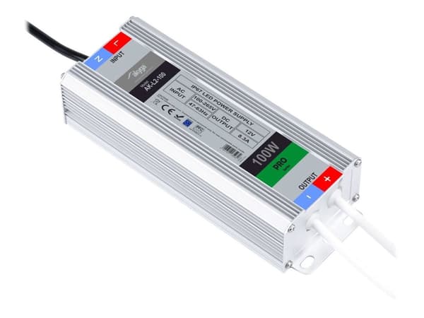 Akyga - Pro Series - LED driver - 100 Watt - 8.3 A (blank tråd)