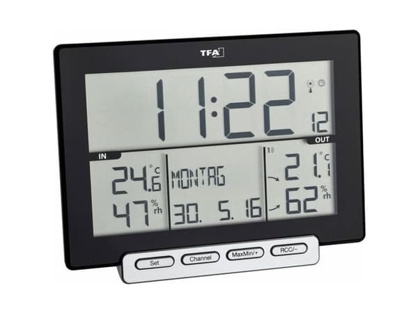 TFA Thermometer and hygrometer with wireless sensor 30.3058.01 TRINITY