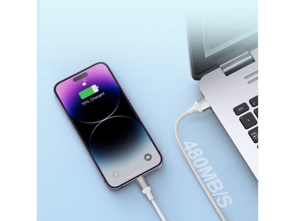 Joyroom USB-A - Lightning USB-kabel 1,2 m hvit (JYR664)