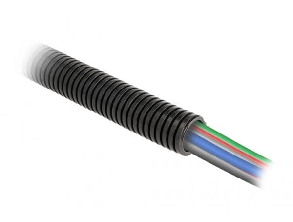 Delock - Vikta rör - 21.2 mm - 1 m - svart
