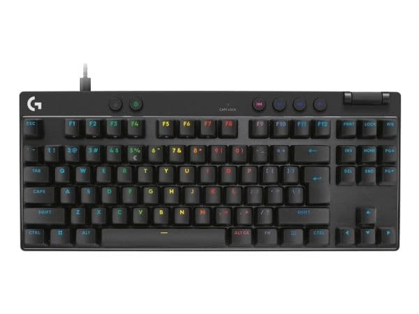 Logitech G PRO X TKL RAPID, Langallinen, USB, Magnetic-mechanical key switch, QWERTY, LED, musta