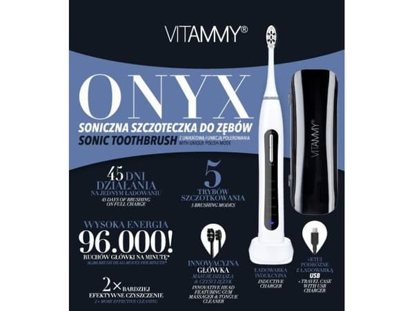 Vitammy Onyx eltandborste svart