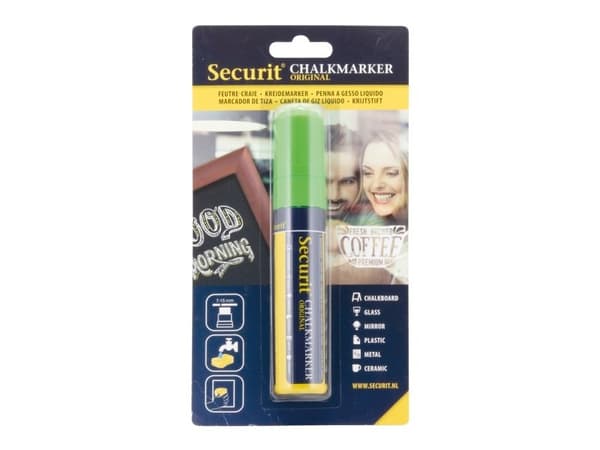 Securit® original kridtmarker med grøn spids