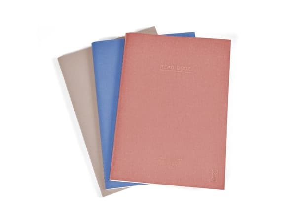 KOZO Notesbog A5 3 Pakke Sand Windsurfer Muted Blush