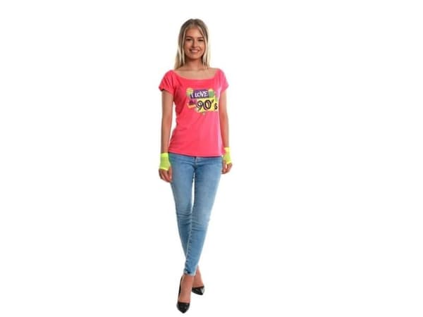 Pink 90er t-shirt