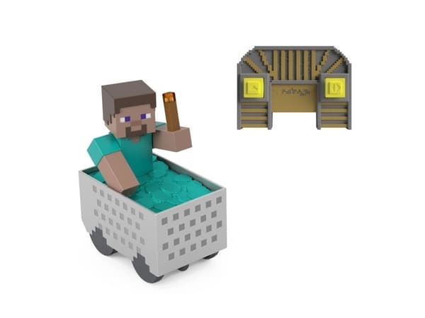Minecraft RC Steve with Minecart
