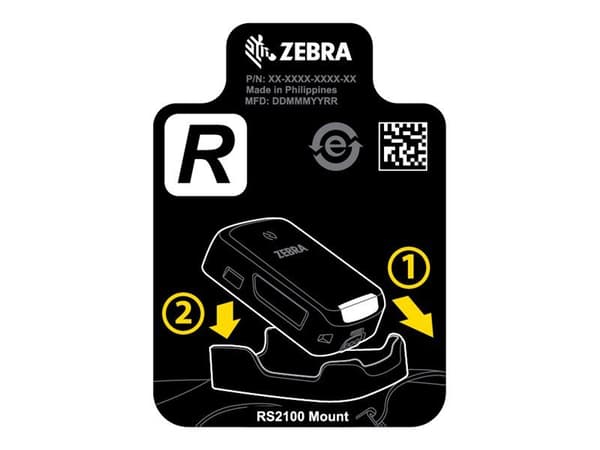 Zebra - Håndfeste for strekkodeskanner - høyrehendt