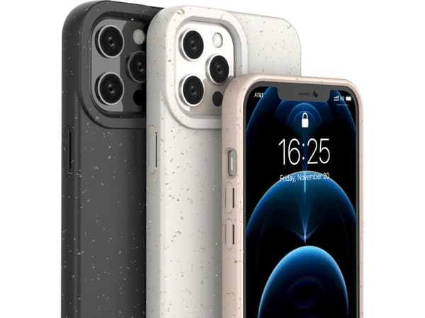 Eco case silikonfodral till iPhone 12 Pro Max - gul