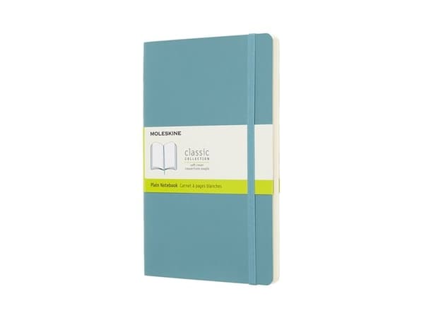 Moleskine Notebook Classic Large, ulinjeret Reef Blue