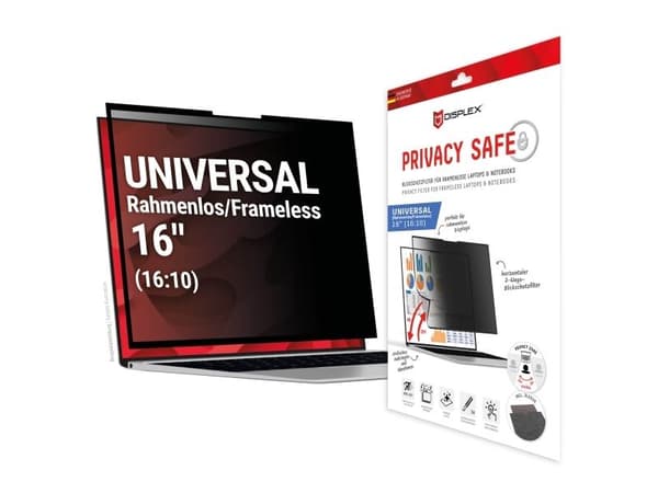 Filtr E.V.I. DISPLEX Privacy Safe Uni (randlos) 16", 16:10