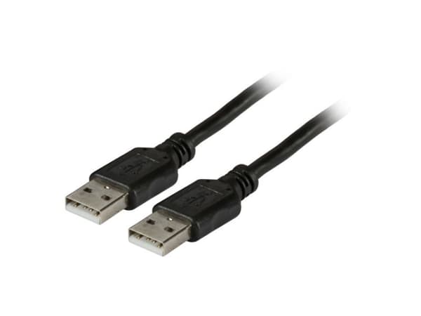 EFB Elektronik USB 2.0 A / A 3m, 3 m, USB A, USB A, USB 2.0, Hankjønn/hankjønn, Sort