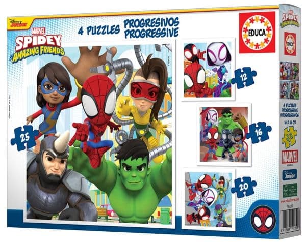 Educa Spidey & Amazing Friends Progres. 12-16-20-25