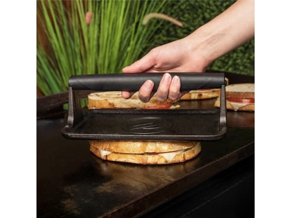 Blackstone 5553EU, Burgerpresse, Sort, Grill, Støpejern, Plast, Rektangulær