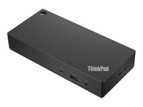 Lenovo ThinkPad Universal USB-C Dock - Dockingstasjon - USB-C - HDMI, 2 x DP - GigE - 90 Watt - Sort