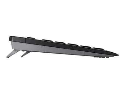 CHERRY Stream Wireless, Täysikokoinen (100 %), Langaton RF + USB, QWERTY, Musta