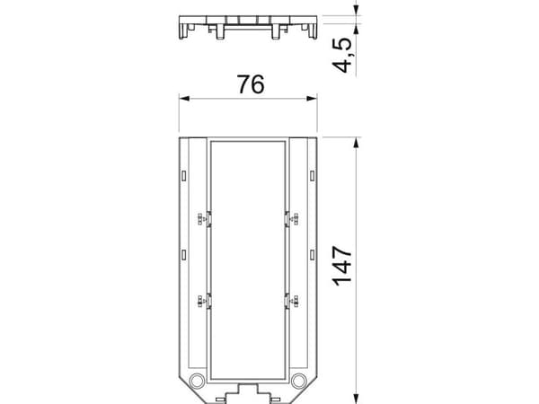 Suojalevy UT4 P3 moduulia UT4 3 varten45 (7408761)