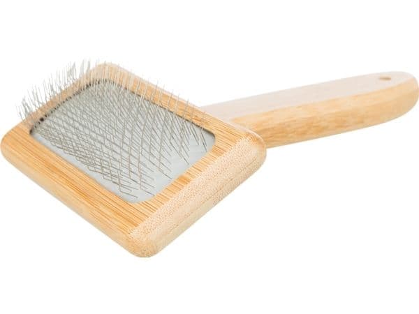 Trixie Mjuk borste, bambu/metall, 9x15 cm