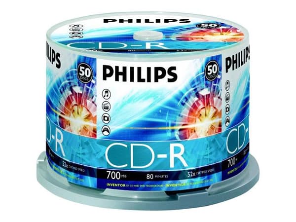 Philips CD-R CR7D5NB50/00, 52x, CD-R, 700 MB, 50 kpl